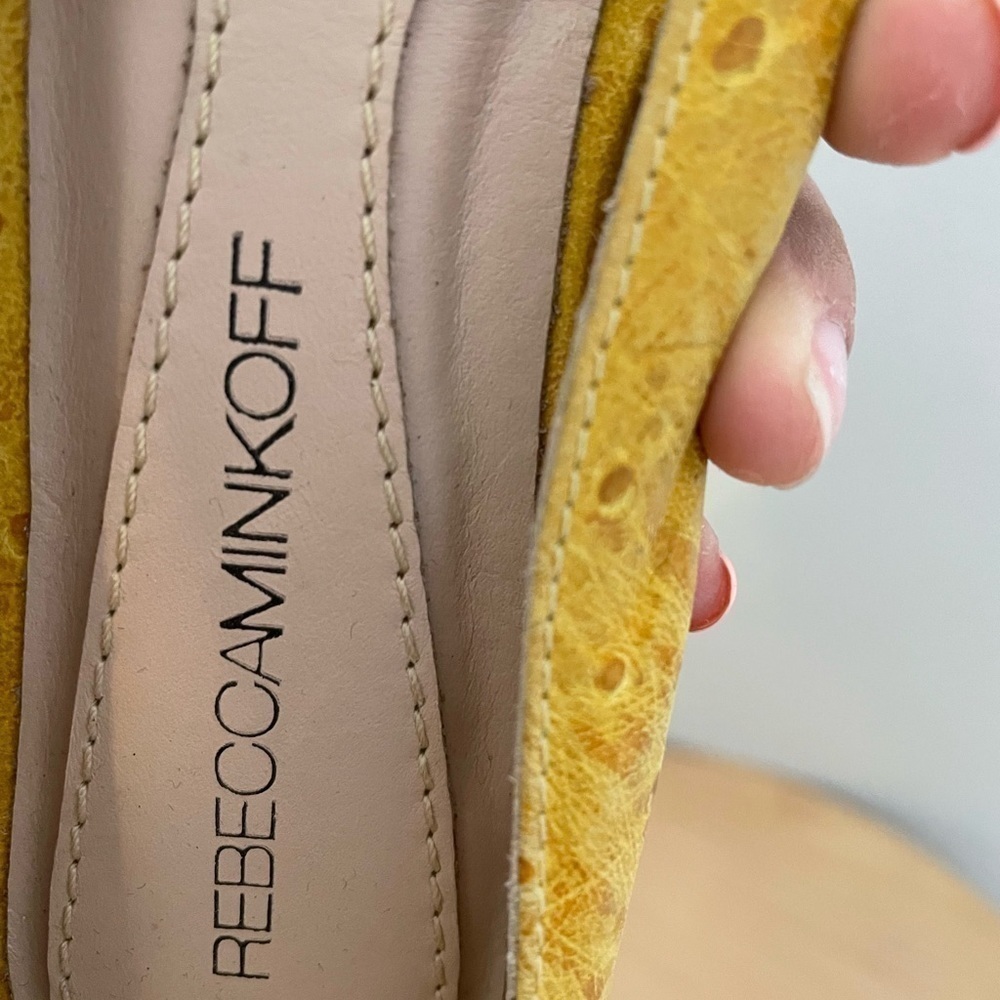 Rebecca Minkoff Leather Mary Jane Ankle Strap Sandals Wedge - Picture 5 of 6